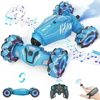 Ferngesteuertes Auto 4WD RC Auto mit Handsteuerung, 360°Drehung Drift Stunt Car mit Licht Musik Spray, 2.4Ghz