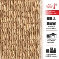 Alkor 3800030 Möbelklebefolie, Stroh-Effekt, 45 cm x 2 m