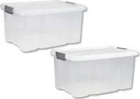 Drehstapelbox mit Deckel 30x19x14 cm EUROHOME®