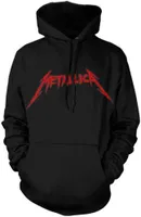 Metallica - Kapuzenpullover für Herren/Damen Uni RO9447 (L) (Schwarz/Rot)