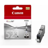 Canon CLI-521BK - Schwarz - Original - Blister mit Diebstahlsicherung - Tintenbehälter - für PIXMA iP3600, iP4700, MP540, MP550, MP560, MP620, MP630, MP640, MP980, MP990, MX860, MX870