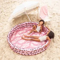 Swim Essentials Kinderpool Leopard rosa
