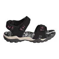 PDQ Damen Sport Sandale / Trekkingsandale mit Klettverschluss DF437 (4 UK/37 EU) (Schwarz)