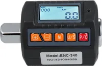 Digitálny momentový kľúč - 1/2" pohon s 3/8" a 1/4" adaptérmi, vysoká presnosť, podsvietený displej, zvukový a svetelný alarm, 4 krútiace momenty