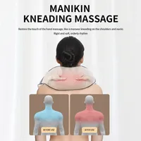Naipo Shiatsu Massagesitzauflage, Rückenmassagegerät, massageauflage stuhl  mit Luftdruck, 3 Massagezonen Wärmefunktion und Shiatsu Vibrationmassage  Tiefenmassage Rollmassage für Nacken Rückens