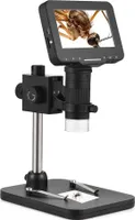Digitální mikroskop USB s vysokým rozlišením FHD 1080P s nastavitelným jasem a 4,3" IPS obrazovkou pro pozorování rostlinného hmyzu Nejlepší dárek pro děti teenagery studenty
