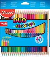Maped Dreikant Buntstift COLOR'PEPS DUO 24er Kartonetui