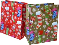 24  Geschenktüten Strumpf 18,4 cm x 10 cm x 22,8 cm Weihnachten