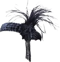 Bristol Novelty - "Deluxe" Stirnband für Herren/Damen Uni BN857 (Einheitsgröße) (Schwarz)