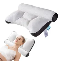 Schlafkissen Nackenkissen Orthopädisches Kopfkissen Nackenschmerzen, Nackenstützkissen Ergonomisches Kopf-Kissen Seitenschläferkissen (Grau)