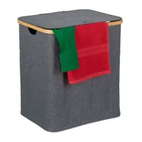 relaxdays Koš na prádlo s víkem 80 l