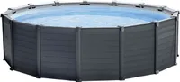 INTEX Aufstellpool Set Graphite Gray Panel 478x124 cm