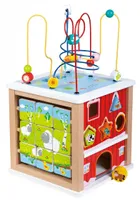 Lelin Toys aktivitäten Würfel BoerderijJunior 28,5 x 51 cm Holz, Farbe:Multicolor