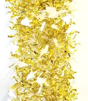 Lametta 5m Girlande Weihnachtsgirlande Christbaumschmuck Weihnachten Deko LMT8 Gold