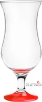 6er Set Cocktailgläser 420ml mit rotem Boden