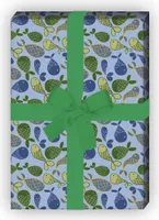 Modernes Geschenkpapier mit Fischen auf blau - G7551, 32 x 48cm