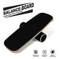 BIGTREE Balanceboard, Wackelbrett aus Holz, Gleichgewicht Board für Gleichgewichtstraining, altmodel