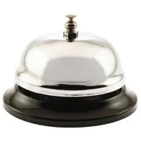 KANCELÁŘSKÉ PRODUKTY 18608511-99 Zvonek na recepci Ø 85 mm stříbrný