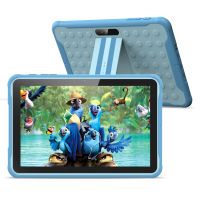 Pritom 10 palcový dětský tablet Android 10 Parental Control, čtyřjádrový procesor, 2 GB RAM 64 GB ROM Podpora 3G volání, s modrý pouzdrem