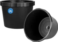 3x Mörtelkübel 65 Liter Rund -  Germany - Blauer Engel - Mörteleimer Baueimer Ø 57 cm x 35 cm : 65 L : 3 Stück