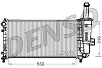 DENSO Kühler Motorkühlung DRM09102 für FIAT für PUNTO (188) Aluminium 3146g