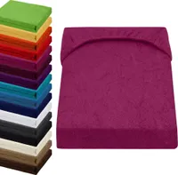 FROTTEE Spannbettlaken 120x200-130x200cm Spannbetttuch, Farbe: Pink