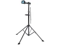 Stojan na opravu bicyklov FISCHER FAHRRAD 50468, čierny, otočný o 360°, nosnosť: 35 kg, nastavenie výšky: 113 cm - 186 cm