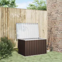 vidaXL Zahradní box hnědý 109x67x65 cm