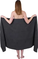 Betz XXL Badetuch 100 x 200 cm BERLIN  Saunatuch 100% Baumwolle Farbe – graphit