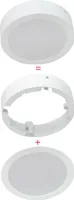 Downlight Einbau/Aufputz 145mm Deckenleuchte 12 Watt 1150lm (4000K neutralweiß) mit Runder Aufputz Rahmen