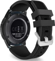 BStrap Silicone Sport Armband für Samsung Gear S3, black