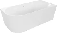 Mexen Mia freistehende rechteckige Badewanne 170 x 80 cm, weiß, Überlauf weiß - 52691708000P-20