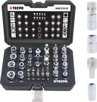 TECPO Außen und Innentorx Stecknüsse Bits, 3/8 Zoll, 34-teilig