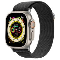 Apple Watch Armband Cubenest Trail Loop BLACK with black - 42/44/45/Ultra 49 mm konzipiert.