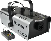 BeamZ S1200 MKII mlhový stroj 1200 W, mlhovač, párty kouřový stroj, mlhový stroj s intervalem, časovač, 2,5 litrová nádrž, diskotéková mlha pro DJs, domácí párty, Halloween, svatby, akce