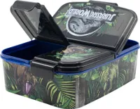 Jurassic World Dinosaurier T-Rex Kinder Premium Brotdose Lunchbox Frühstücks-Box Vesper-Dose mit 3 Fächern