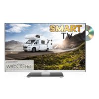 REFLEXION LDDX24iBT mit Standfuß | 24 Zoll (60 cm) rahmenloser LED-Smart TV (webOS), eingebauter DVD-Player, DVB-S2/C/T2 HD Tuner mit Bluetooth