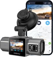 Dashcam Auto Vorne 2.5K Autokamera,mit 64G SD Karte,176° Weitwinkel Dash Cam,IR Nachtsicht Auto Kamera,WDR,Loop-Aufnahm,G-Sensor, Parküberwachung