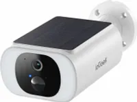 2K-Überwachungskamera für den Außenbereich, kabellos, mit PIR, integriertem Solarpanel, WLAN, Alarm-Flutlicht, Sprach-Gegensprechanlage, Fernzugriff