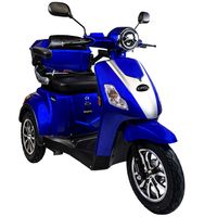 Rolektro E-Trike 25 V.3 Blau - 25 km/h - Lithium-Akku 60V-30AH - 1000W - Reichweite 70 km - LED Licht