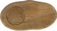 Servierplatte, Untertasse WOOD braun aus Holz Bastion Collections