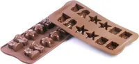 PRALINENFORM Silikon Eis Form Schoko Backform Pralinen Schokoriegel WEIHNACHTEN