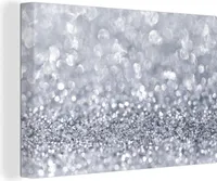 OneMillionCanvasses® Malba na plátně Nástěnná malba na plátně - Stříbrné třpytky - 150x100cm
