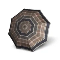 Knirps 903 Large Duomatic Regenschirm Automatikschirm Umbrella 89 9335 0166, Farbe:Check Toffee