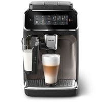 Philips Kaffeevollautomat Serie 3300, 5 Kaffeeeinstellungen, LatteGo-Milchsystem, Touch-Display, schwarz (EP3347/90)