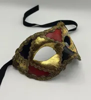 Maska wenecka dla mężczyzn, maska na bal maskowy. Ręcznie wykonana maska z nutami