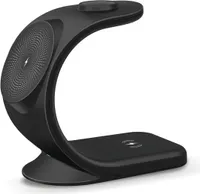 magnetická bezdrátová nabíječka 3 v 1 pro telefony iPhone 12/13, AirPods, Apple Watch, držák na telefon, černá