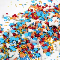 Streuselheld Superhero Puppy 40g Streusel zum Dekorieren und Verzieren von Gebäck wie Torten Kuchen Keksen Zuckerstreusel