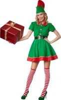 Frauenkostüm Fleißige Weihnachtselfe - L