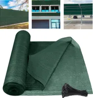 XMTECH 1,8x10m HDPE Zaunblende Tennisblende Sichtschutz Zaun Windschutz Netz Sonnenschutz Schattiernetz mit Kabelbinder, Dunkelgrün